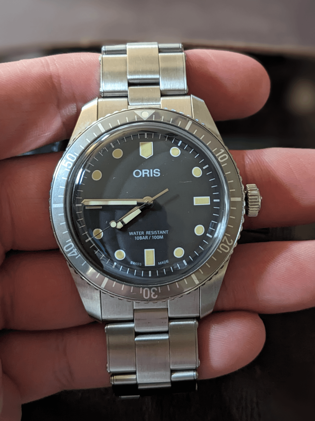 WTS Oris x Hodinkee Divers 65 Ghost Bezel Tropical Dial