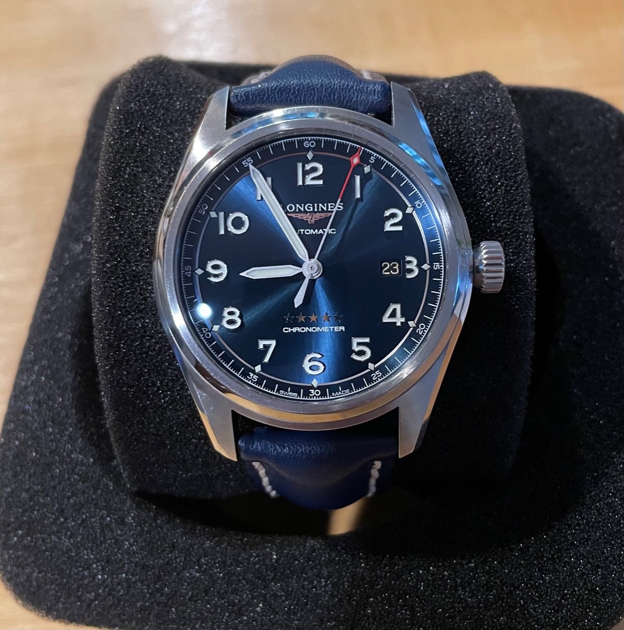 longines spirit 42mm blue