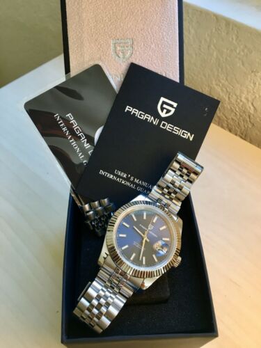 Pagani Design PD-1645 mens automatic blue “Datejust” homage watch w/Seiko  NH35A | WatchCharts