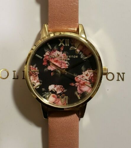OLIVIA BURTON AFTERDARK WATCH WITH 30mm BLACK FLORAL FACE  display picture 3