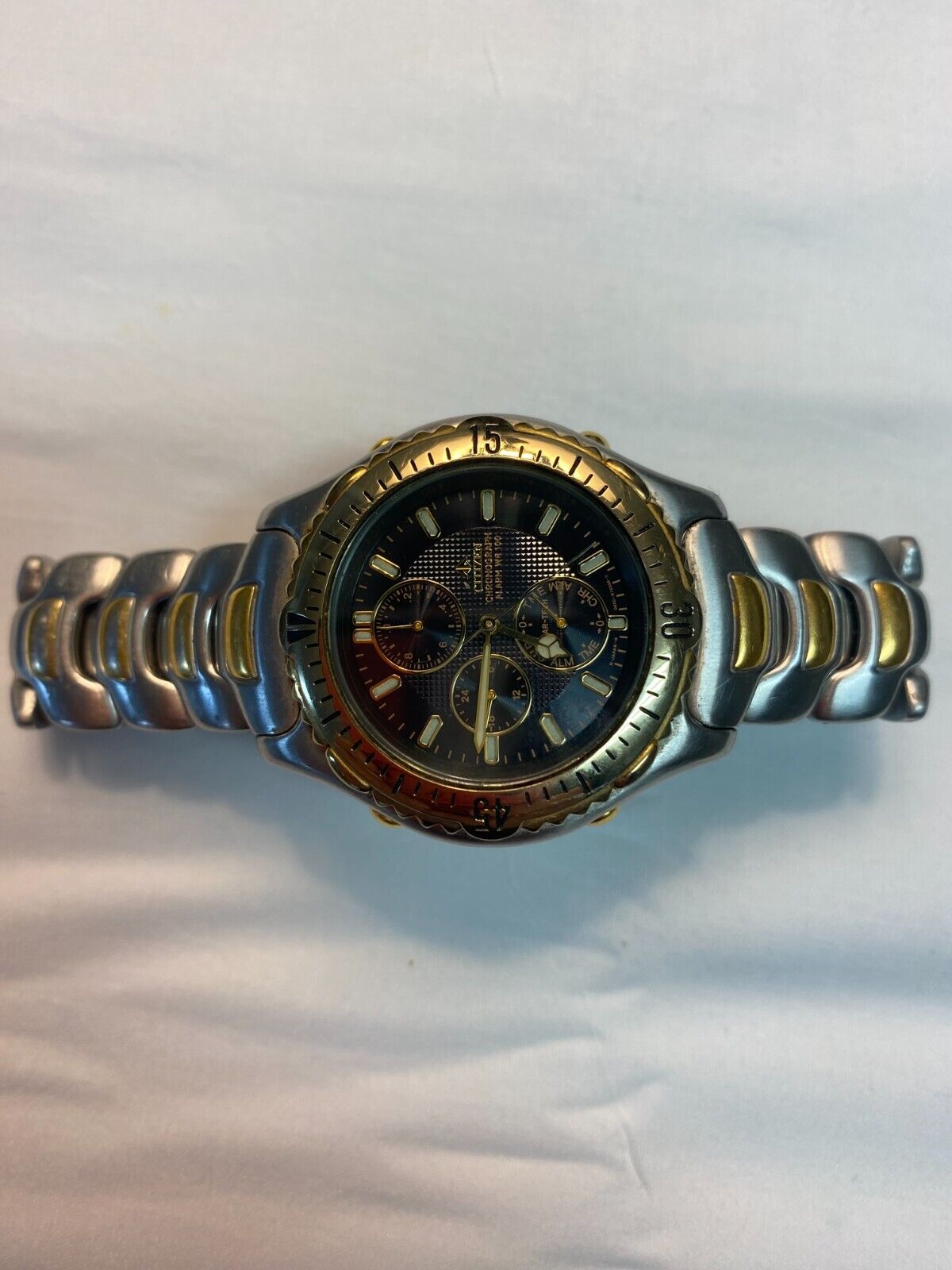 CITIZEN Eco-Drive (Solar) Alarm Chronograph 100m (Japan, 0850