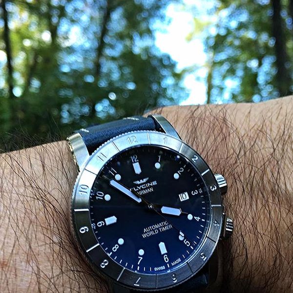 Glycine Airman 42 Double Twelve GMT Datum Automatik GL0061 on Vimeo