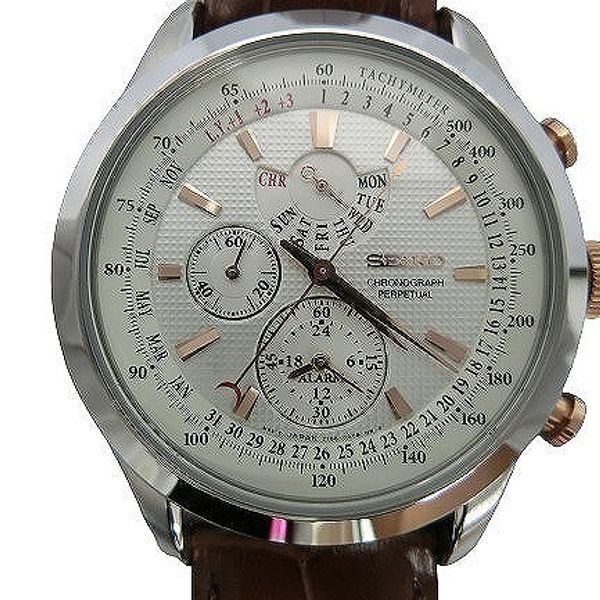 Seiko Seiko Overseas Model Chronograph Watch Dial: White 7T86-0AC0 ...