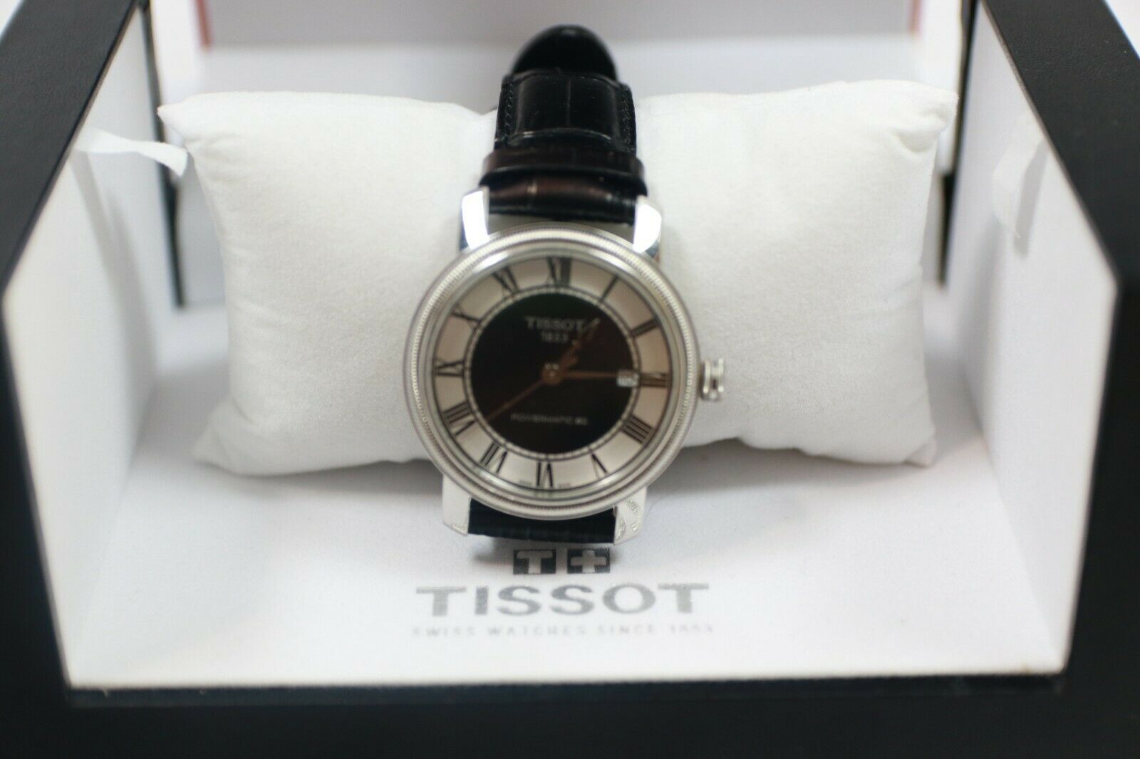 Tissot bridgeport automatic black dial men's watch on sale t0974071605300