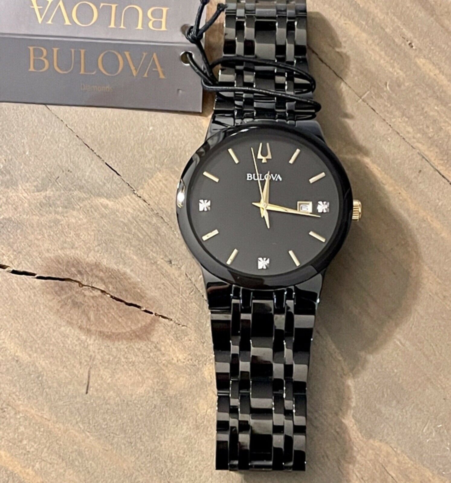 Bulova Men's 98D166 outlet Diamond Dial Watch