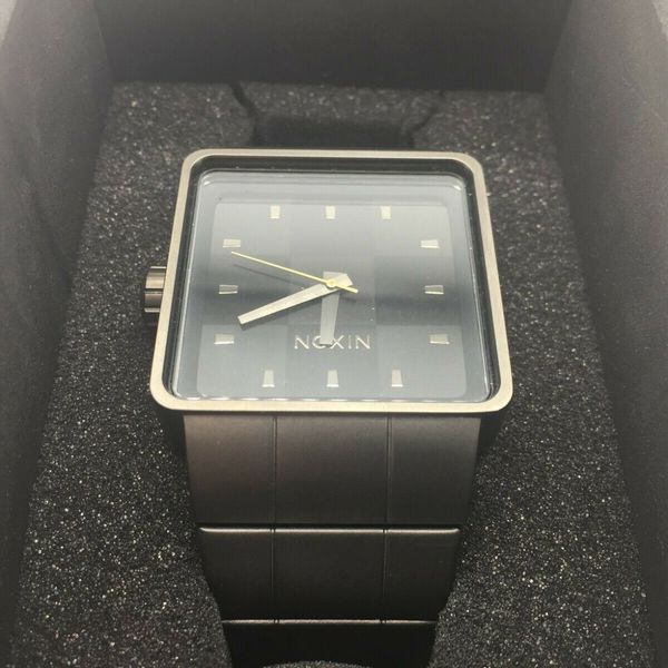 Nixon Full Throttle The Quatro Stainless Steel Gunmetal Black Men's ...