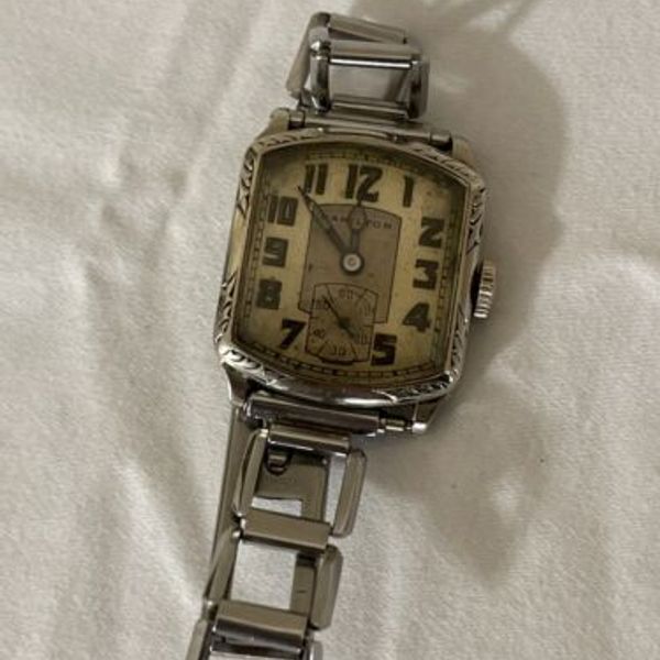 Rare Vintage Hamilton Wind Up Watch With Hadley Band Works! WatchCharts