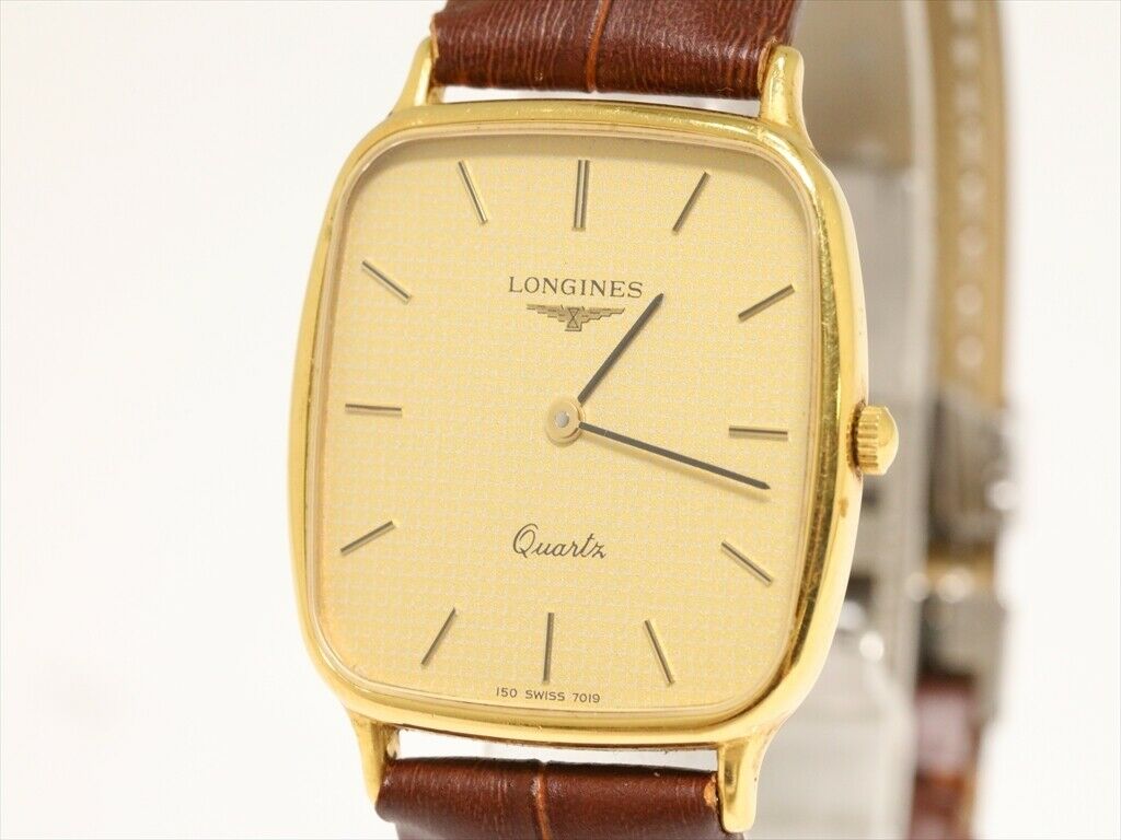 LONGINES 150 7019 Quartz Watch 18K Gold Plated SWISS St.Steel