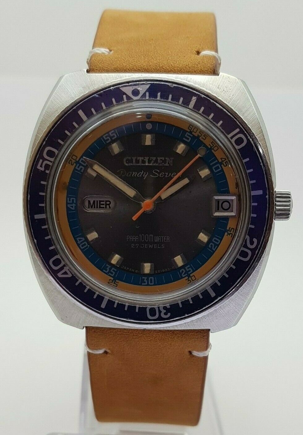 ベリンディ CITIZEN DANDY SEVEN 100m EXTREMELY RARE VINTAGE DIVER REF.4-520688