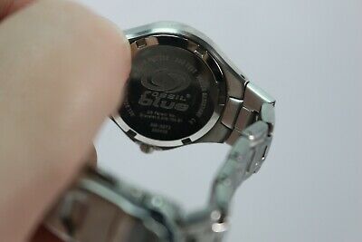 Fossil blue watch on sale 100 meters 330 feet