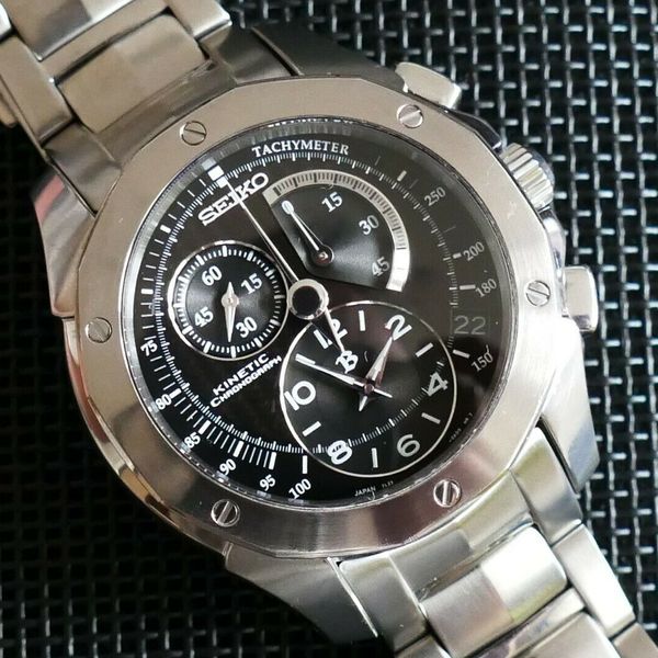 RARE Seiko Brightz SAGE001, Kinetic Chronograph, JDM, Titanium ...