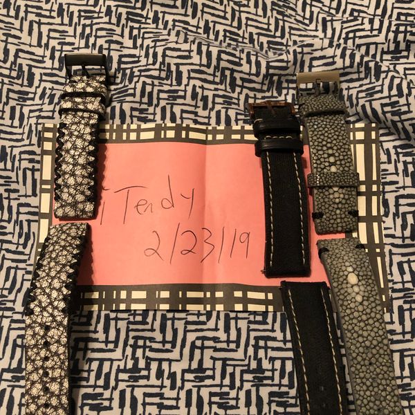 [WTS] Aaron Bespoke Combat straps and Christopher Ward leather/webbing