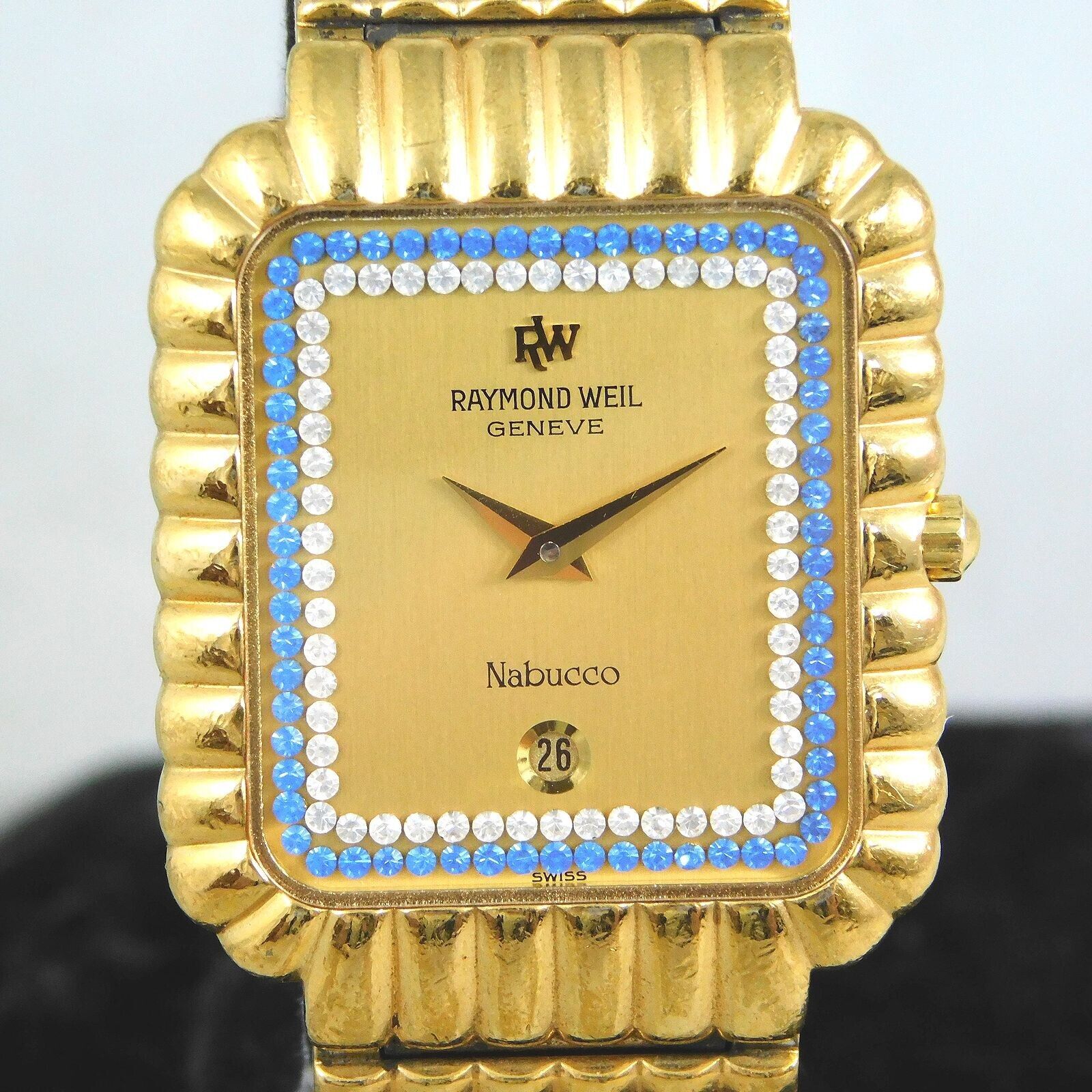 RAYMOND WEIL Nabucco ゴールド 時計 希少 RAYMOND WEIL Nabucco 腕時計 ゴールド ジルコニア 金
