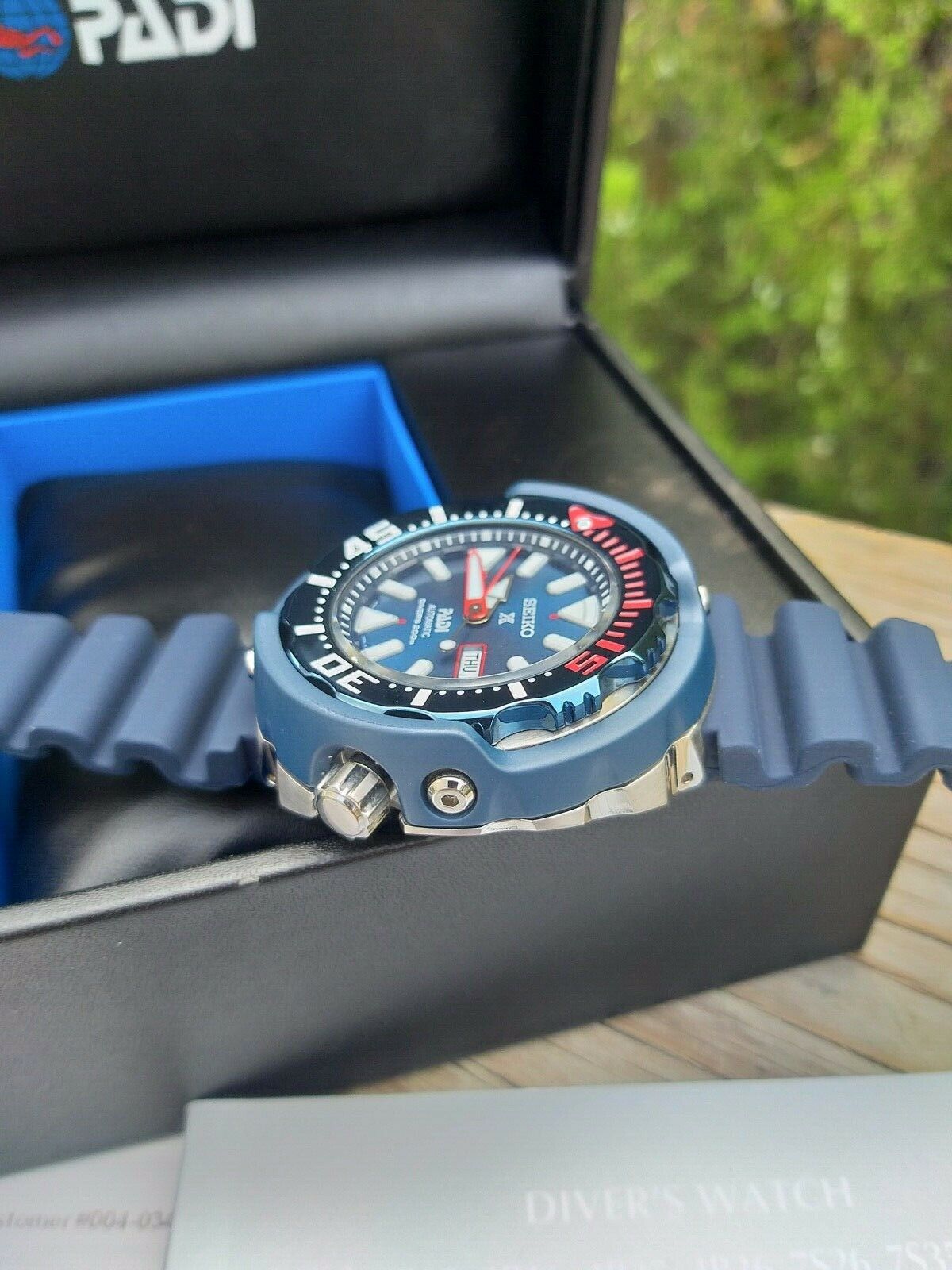 SEIKO PADI Special Edition divers watch 4R36 05V0 Full Set