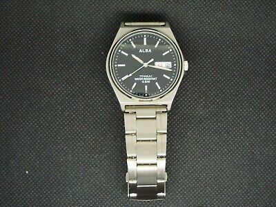 Non Vintage Seiko Alba Titanium Watch Kanji Date Window VX43