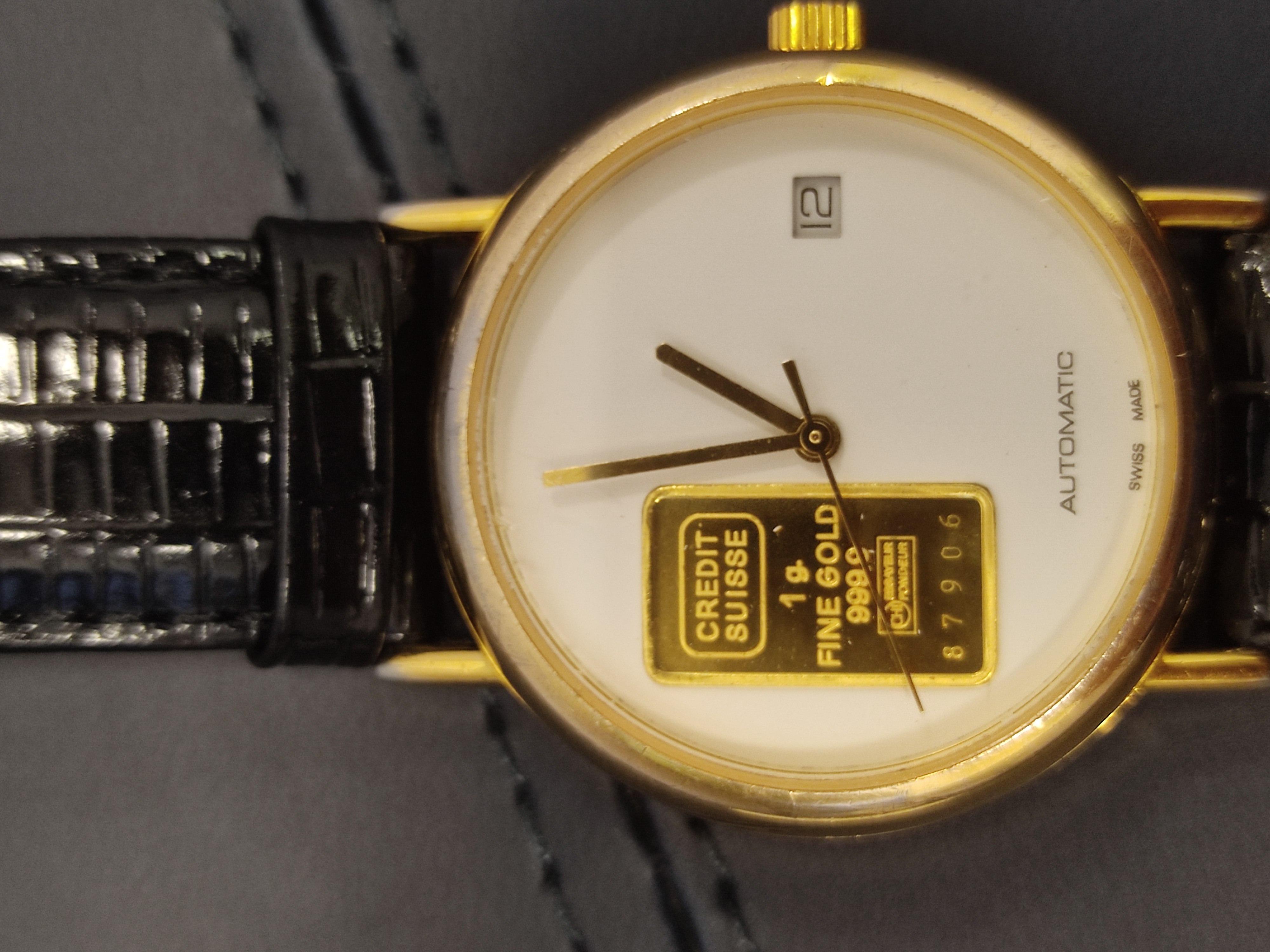 WTS] Credit Suisse 24k gold watch | WatchCharts Marketplace