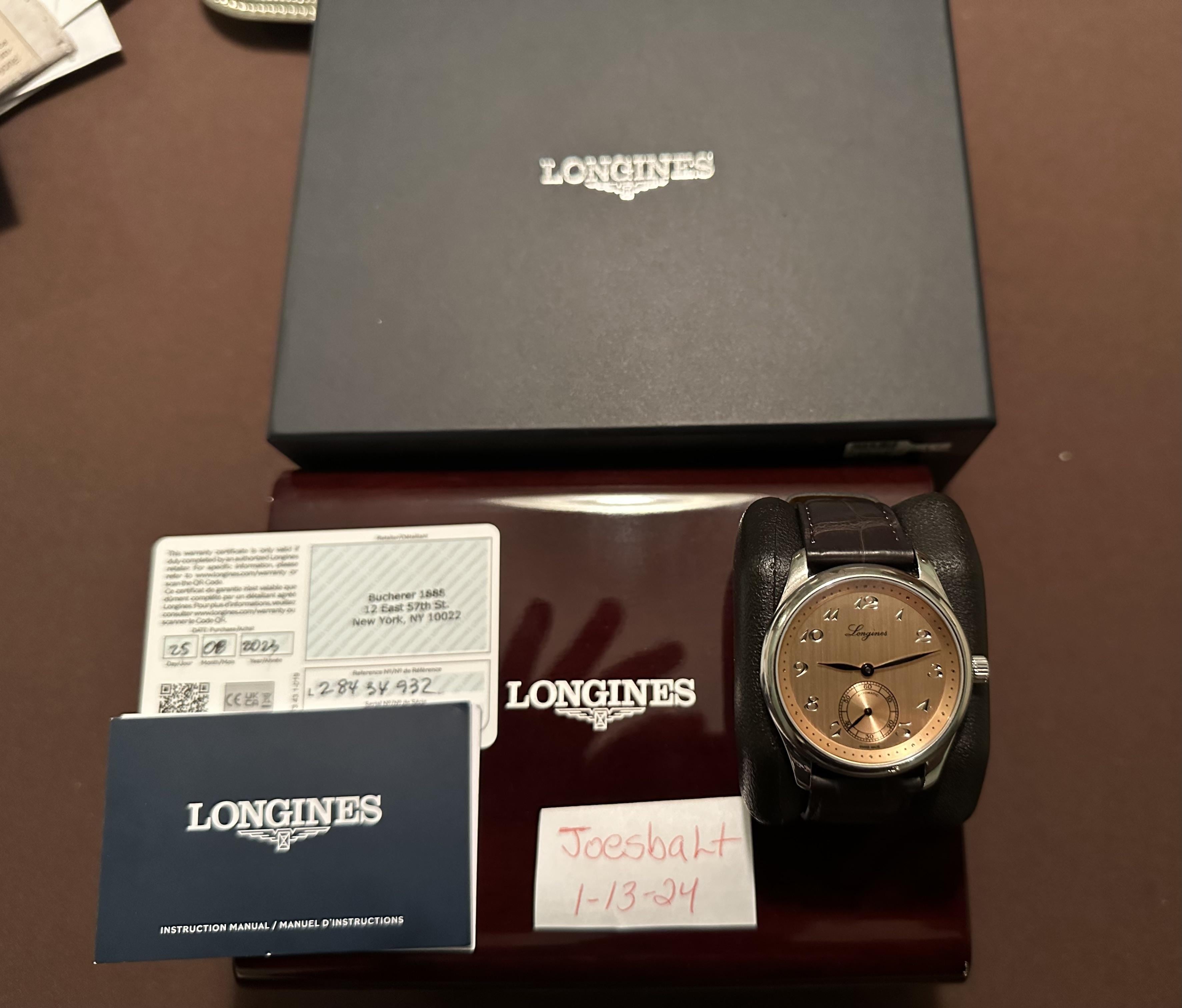 wts Longines Master 38.5mm warranty great condition rare find