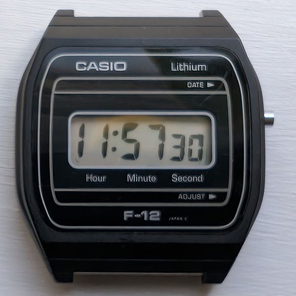 Casio Module 3512 Casio F-12 Men's Digital Watch Module 500 Vintage Quartz, Japan With ...