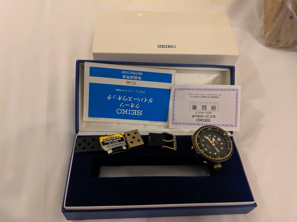  - NOS Seiko 7C46-7008 Reissue Golden Tuna with Box | WatchCharts