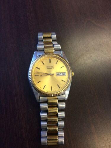 seiko day date two tone