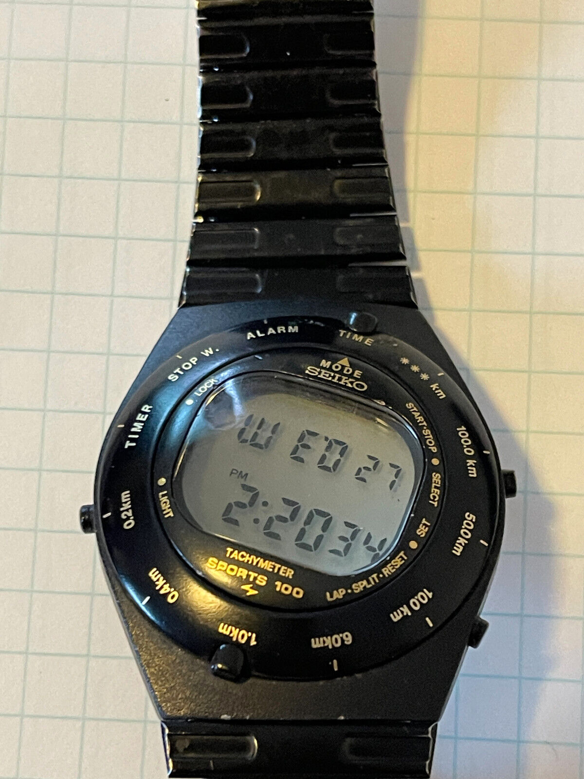 Vintage Seiko x Giugiaro Mens SBJG003 SPEEDMASTER A828-4019