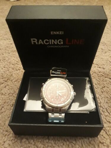 ENKEI RACING LINE Chronograph Sport Watch Red EK-001-R