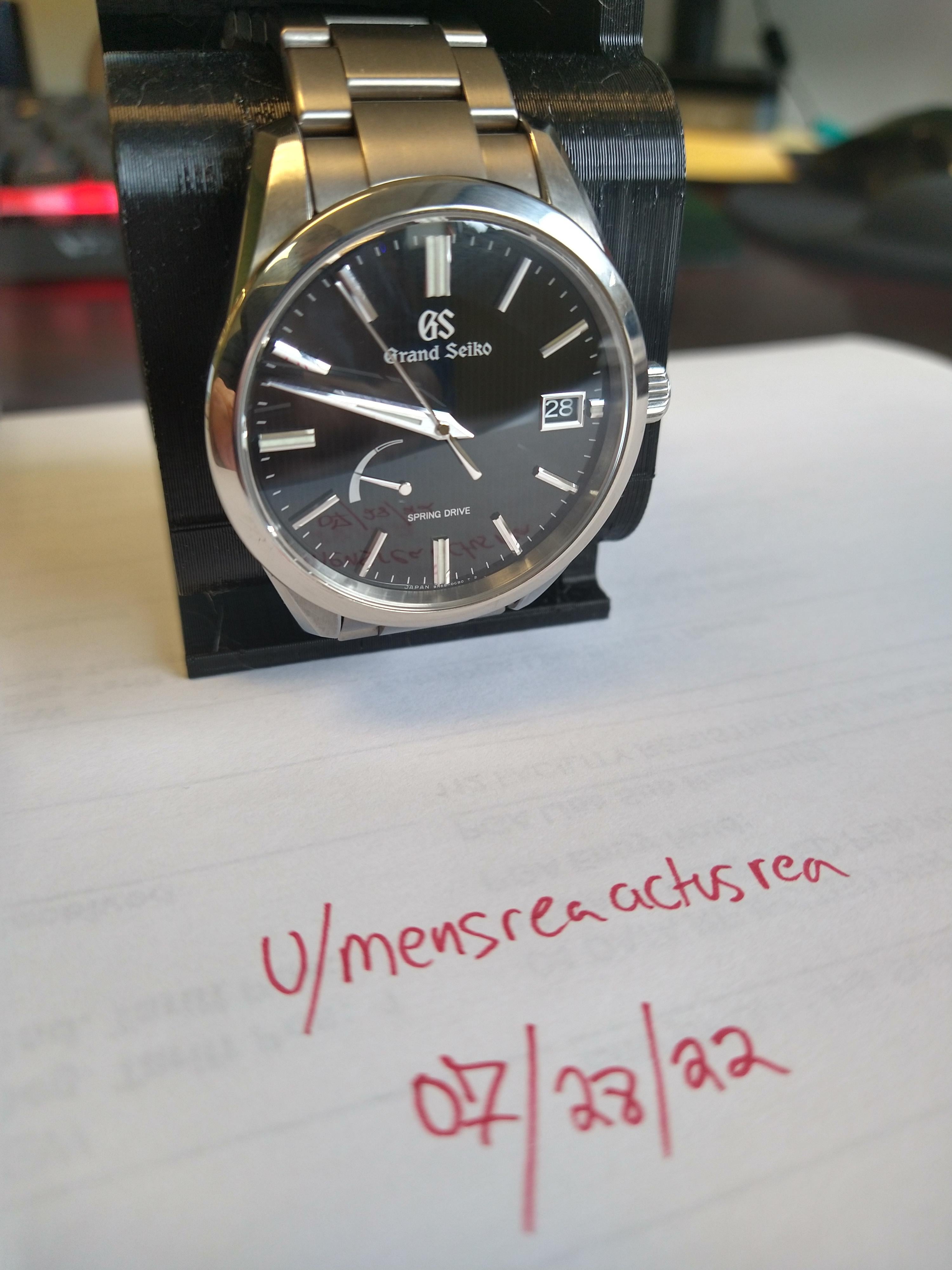 WTS Grand Seiko Titanium SBGA349 Spring Drive WatchCharts