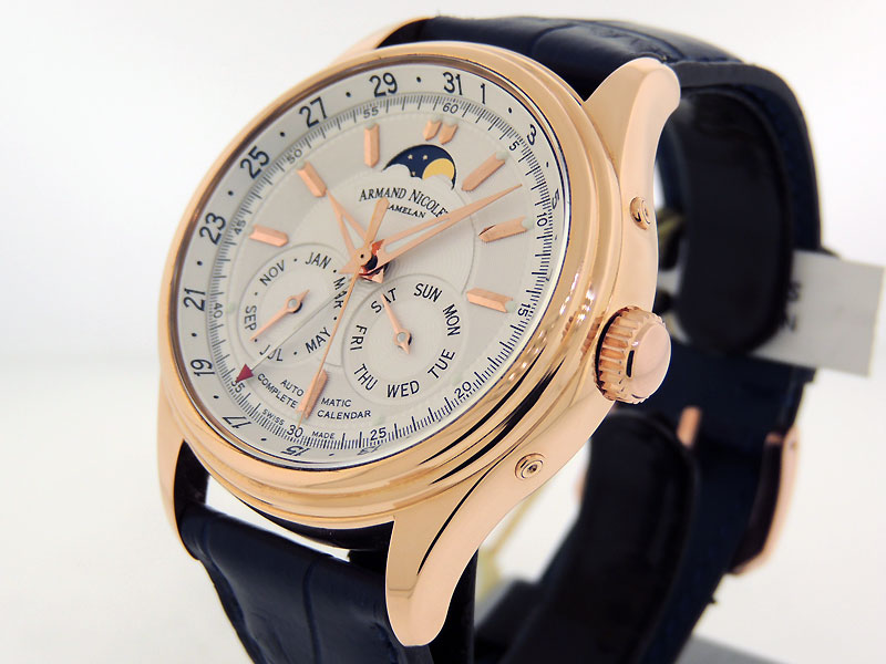 FS Armand Nicolet MO2 Complete Calendar AN7142B 18k Rose Gold