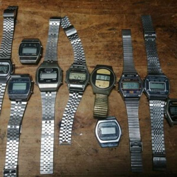 1970s 80s Digital Watches Joblot timex beta pullman adec jasa shivas ...