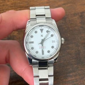 Grand S Mod GS 36MM Custom Mod NH35 Ice Blue Dial Automatic Men's