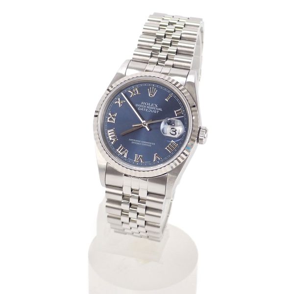 [Used] [A rank] ROLEX Rolex Datejust SS K18WG blue dial 16234 T number