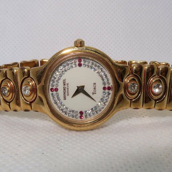 Rare! Raymond Weil Tosca 9941-3 Ladies Quartz Watch 18k Gold