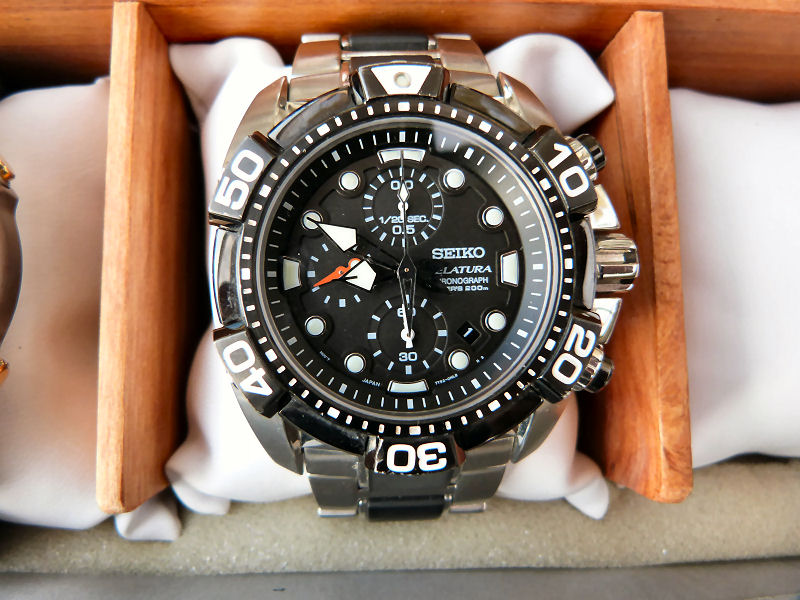 200M防水レア SEIKOセイコー ベラチュラ SNDA59P1稼働中 SOLD* Seiko Velatura 200M Chronograph SNDA59P1 | WatchCharts