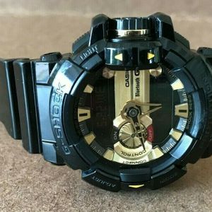 Rare Casio G Shock Analog Digital Black Gold G Mix Bluetooth Connect Watch Watchcharts