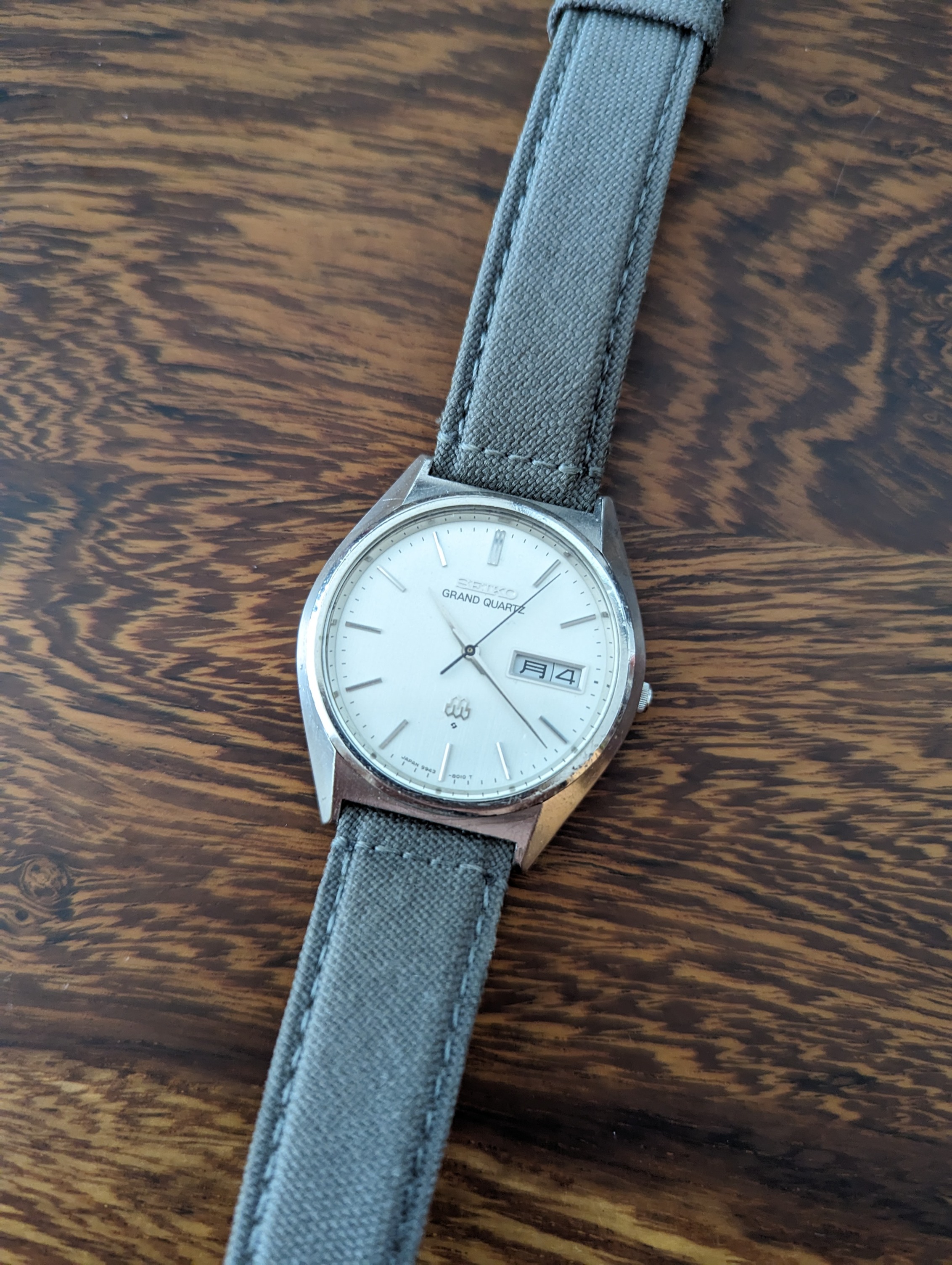 SEIKO GRAND QUARTZ デイデイト腕時計 9943-8010 GRAND SEIKO【セイコー グランドクォーツ 9943-8010】 ツイン