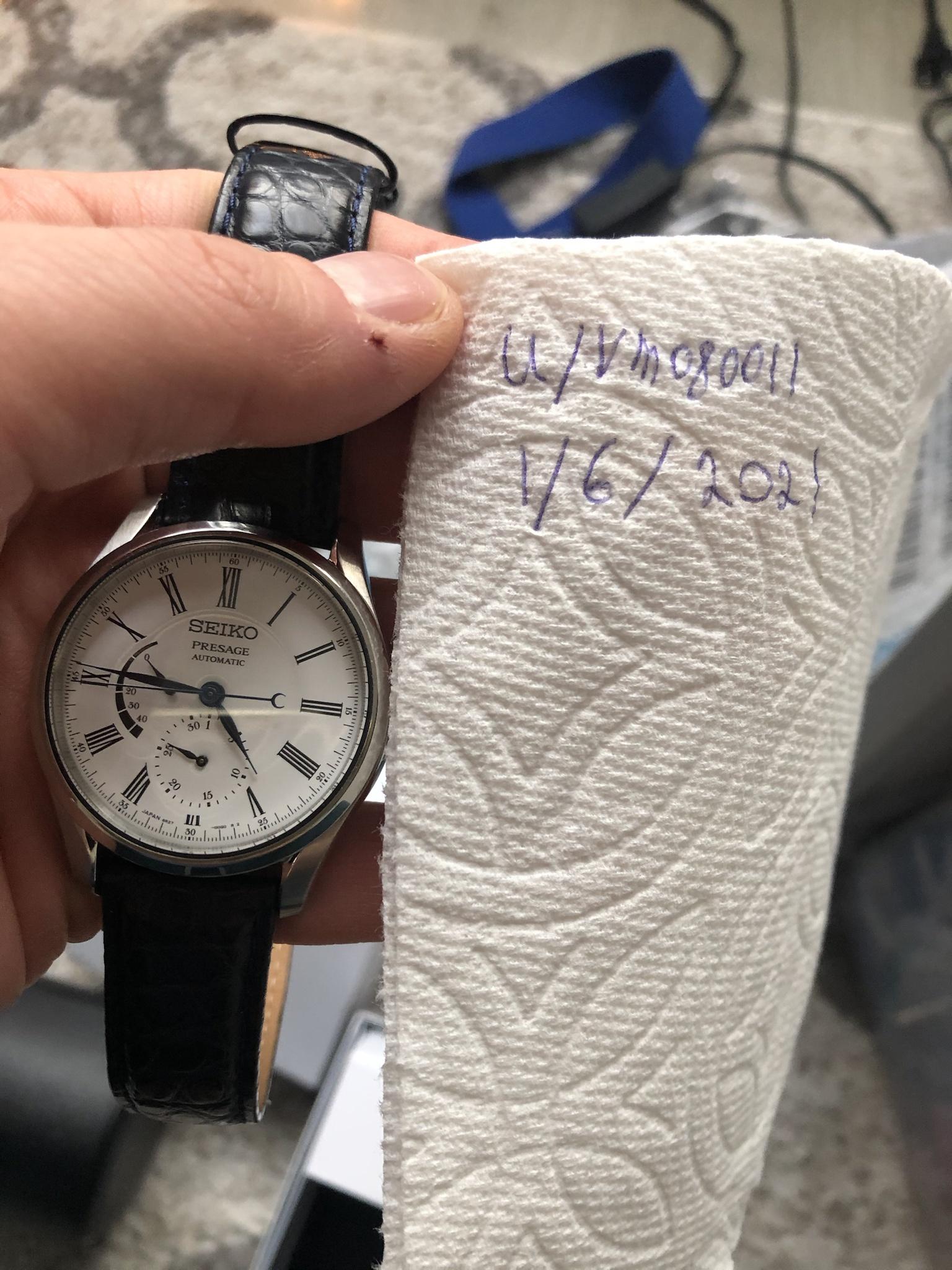 seiko presage enamel automatic spb045