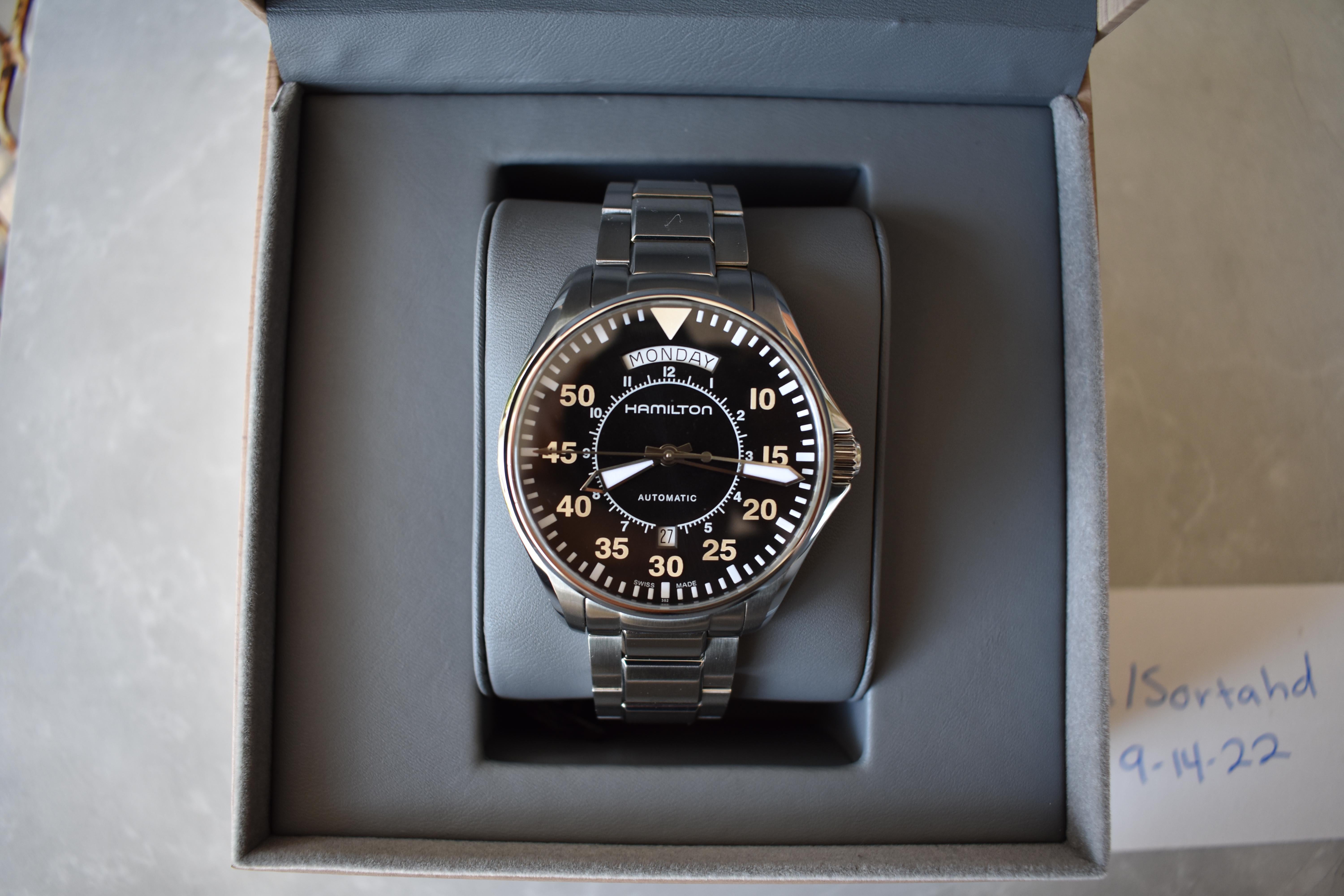 Hamilton khaki aviation on sale interstellar