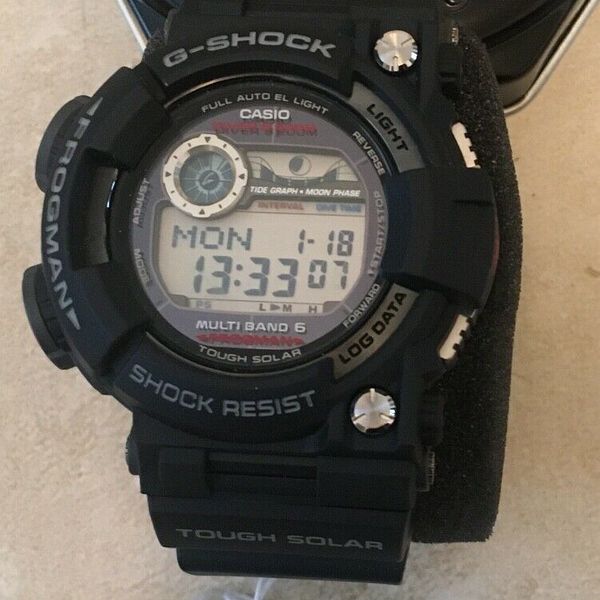 New Mens Atomic Casio G Shock Frogman Gwf 1000 1cr Dive Watch