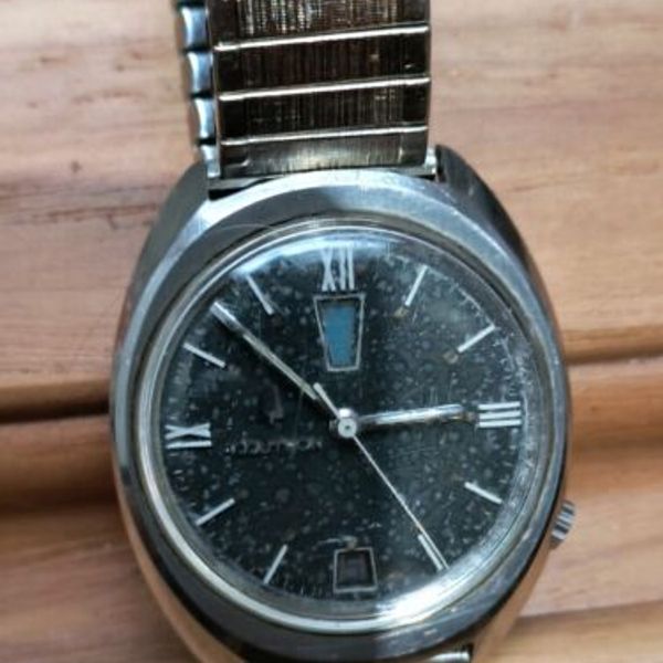 Rare 1970 Bulova Accutron Dial Day Date Vintage Watch 2182 Movement ...