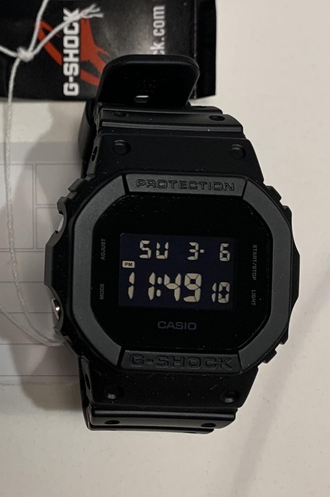 casio matte black watch