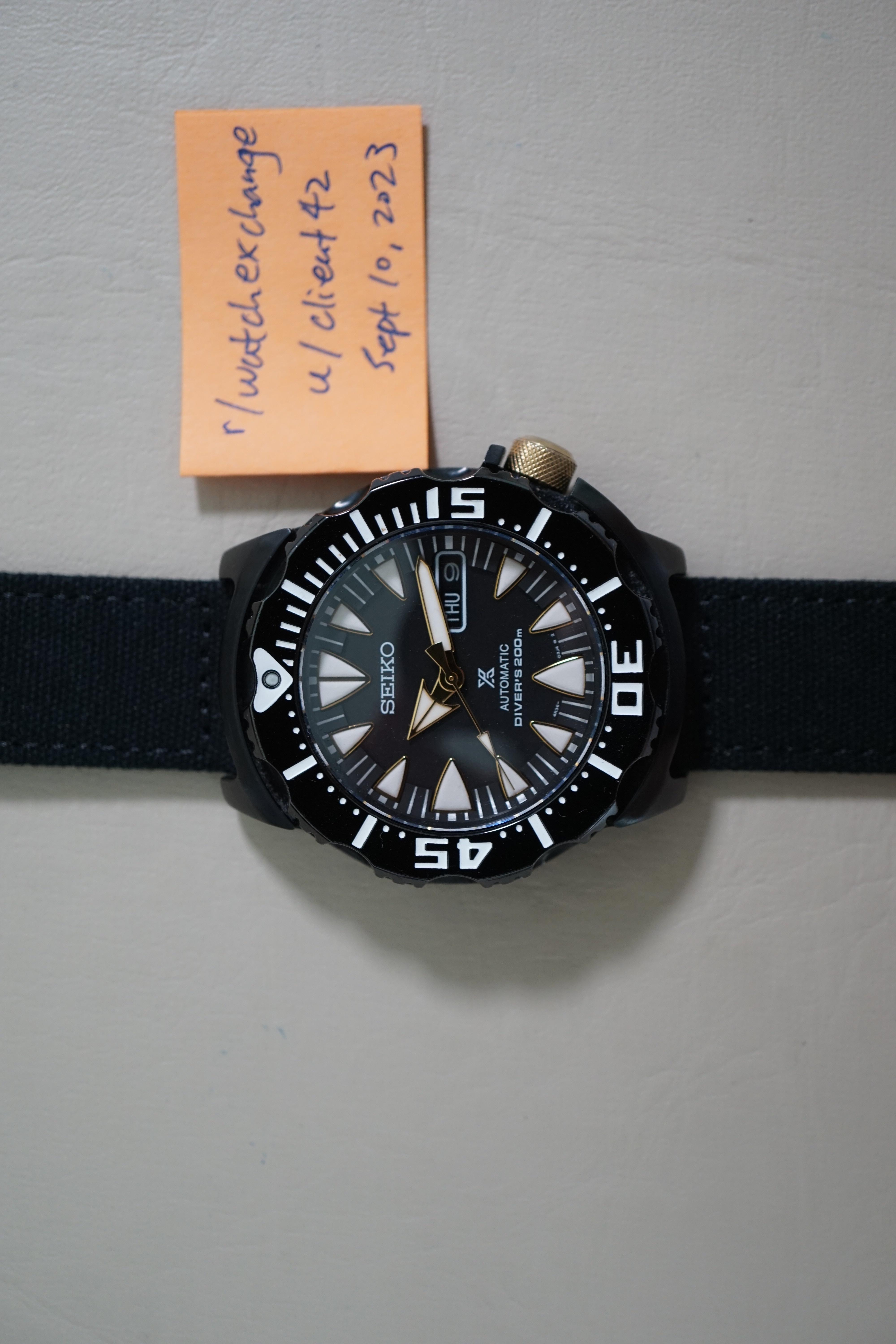 WTS Seiko Prospex SRP583 4R36 Gen 2 Black Gold Monster Automatic