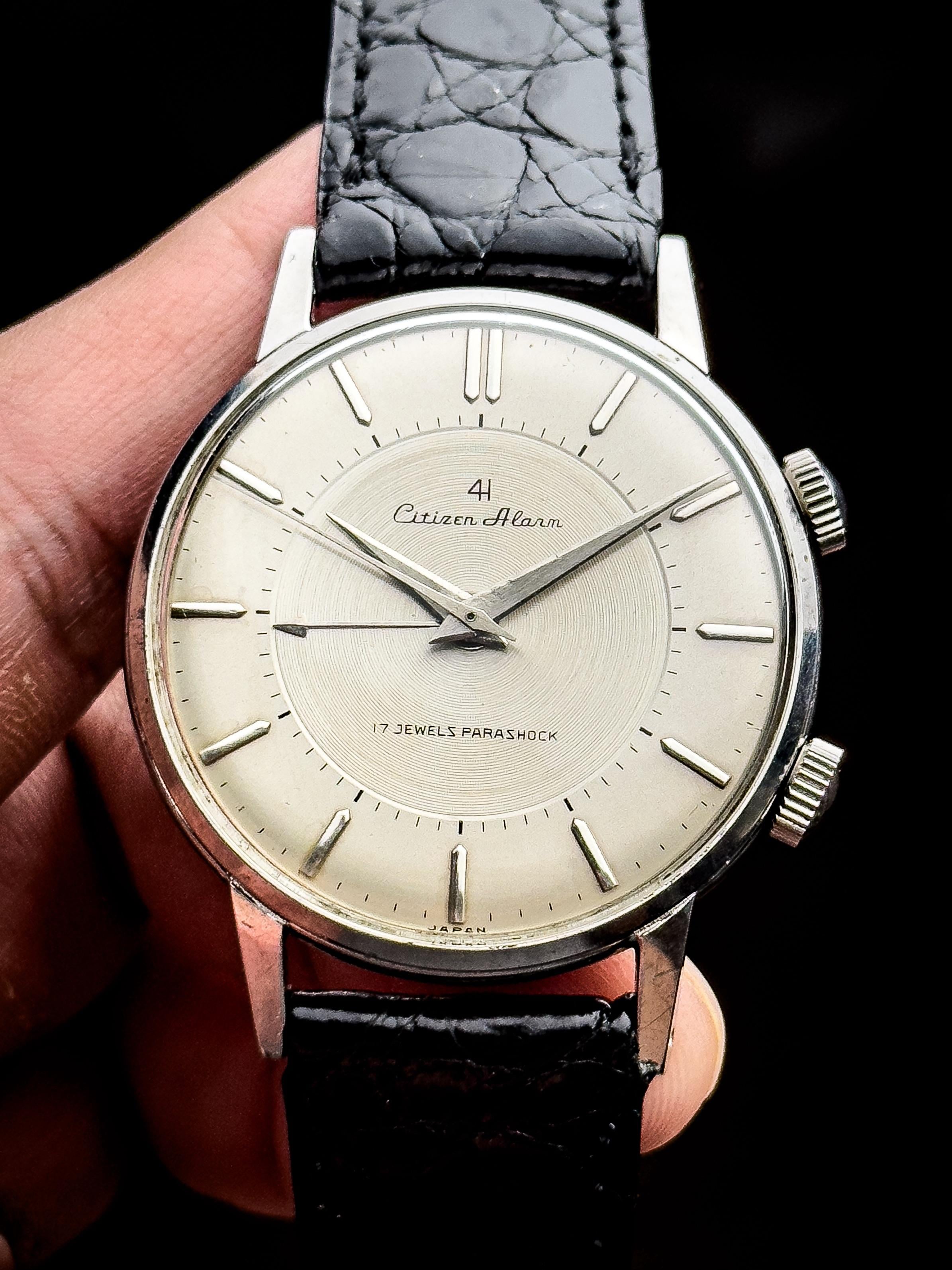 CITIZEN ALARM 17JEWELS PARASHOCK シチズン Citizen