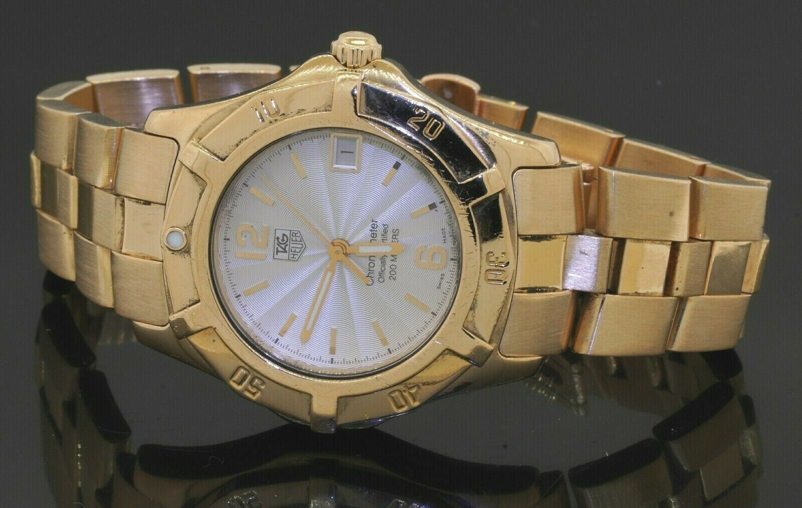 Tag Heuer heavy 18K YG WN5140 38mm Chronometer automatic men s