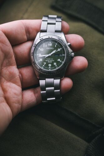 os selv Post ramme Seiko Kinetic Military Inspired Watch Ref. 5M63-OA50 | WatchCharts