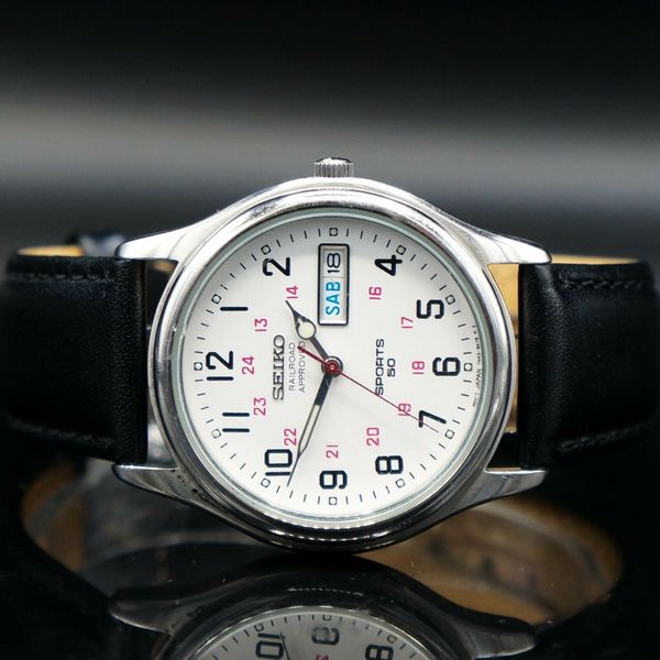Rare Seiko 7N43-9A00 Railroad Approved Sport 50 Stainless Steel Man's Watch,  NR | WatchCharts