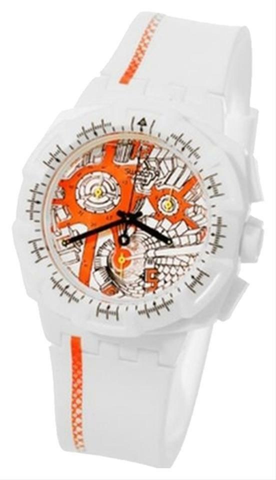 Swatch Map NEW Swatch White Chrono Collection Street Map Flash SUIW411 Watch ...