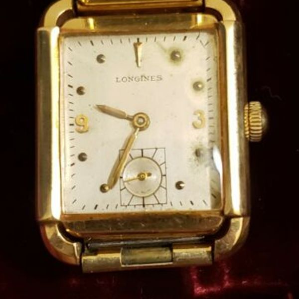 Vintage LonginesWittnauer 14K Gold Men Watch 17 Jewels 22L Works