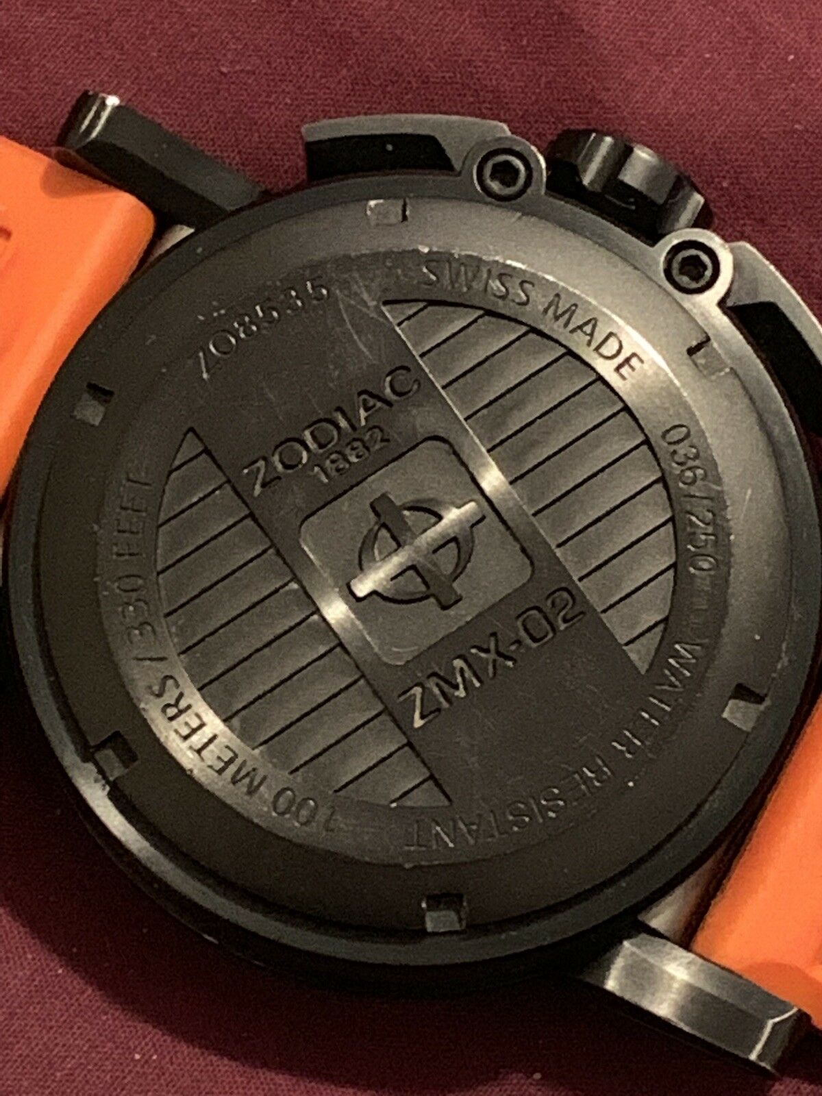 Zodiac ZMX 02 ZO8535 Swiss Made Watch ONLY 250 MADE #36/250 Zodiac ZMX 02 ZO8535 Swiss Made Watch ONLY 250 MADE #36/250