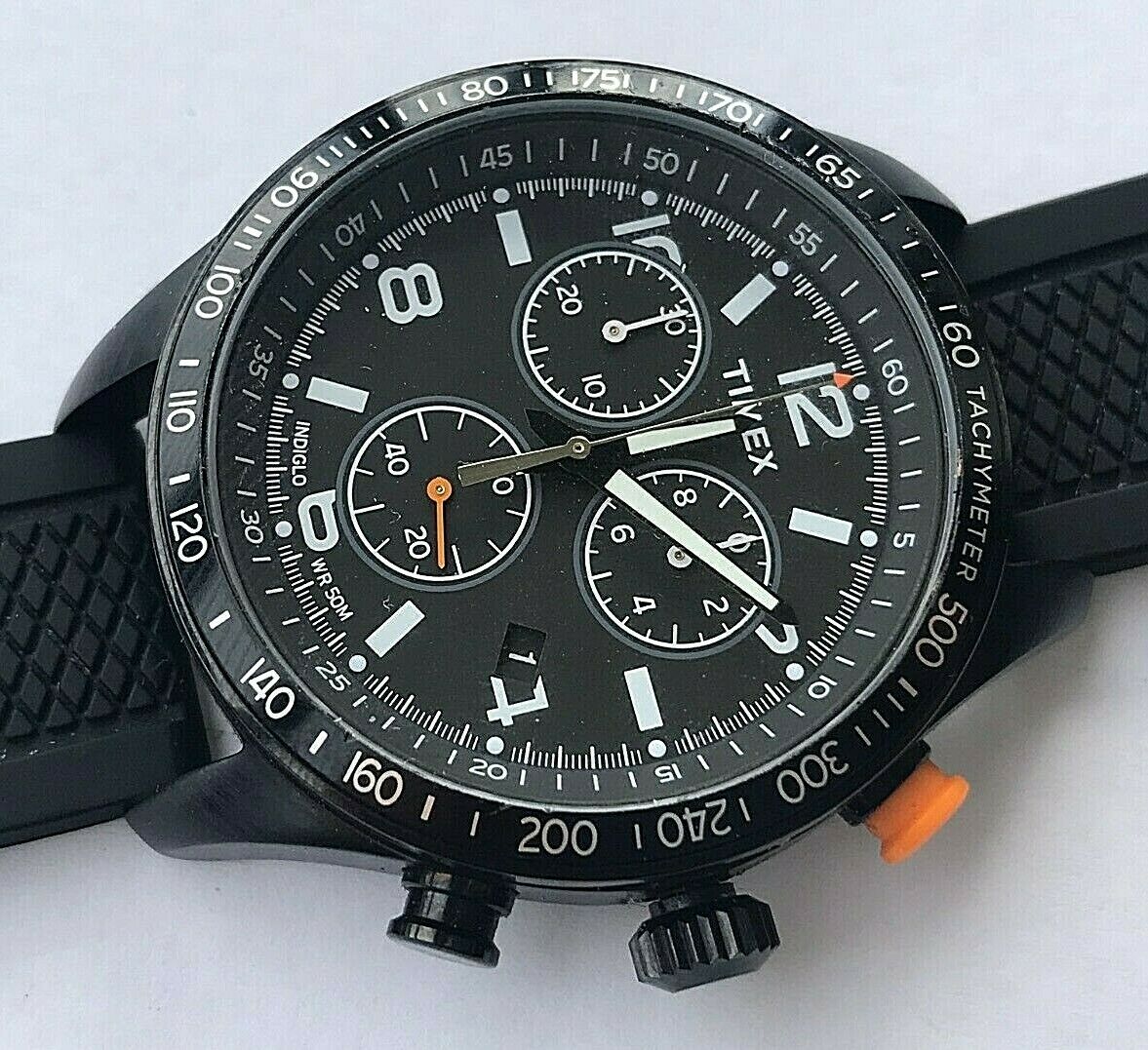 timex chronograph indiglo wr 50m