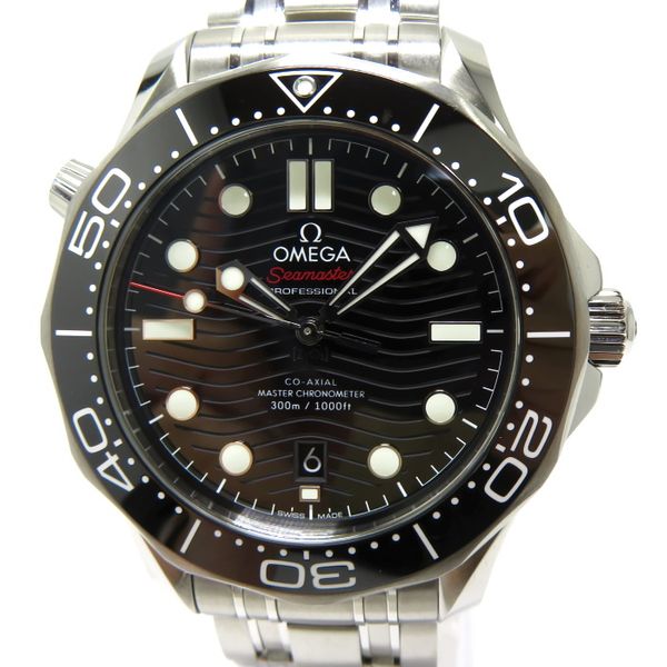 [Used] OMEGA Seamaster Diver 300M Co-Axial Master Automatic SS Black ...
